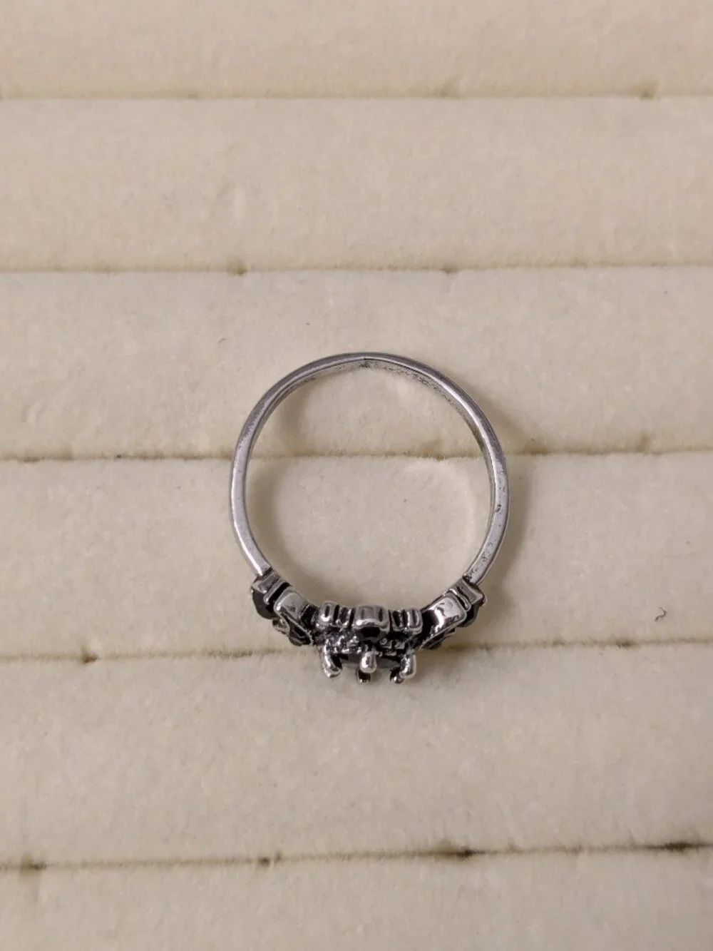 New!  Size 10.5 Mystical Moon Black Stone Ring